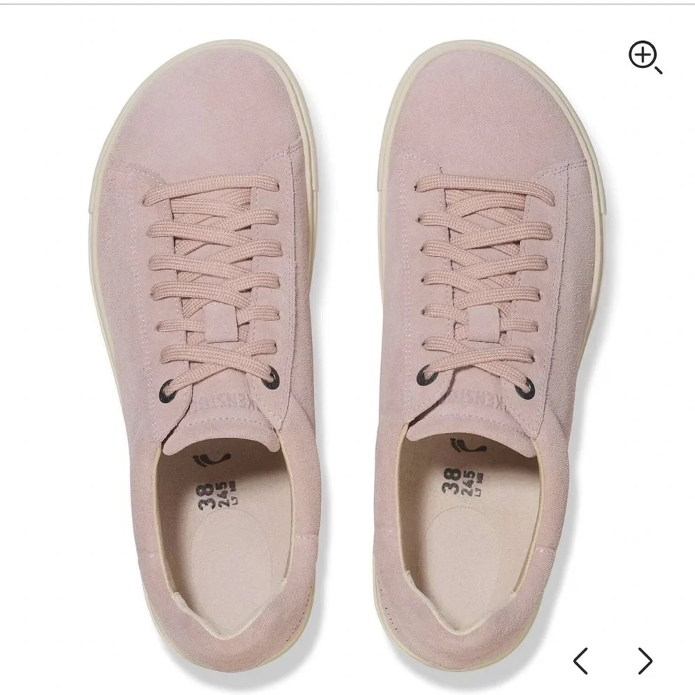 Birkenstock Bend Low Light Rose Suede Sneakers. Size 40. New in Box! - Picture 2 of 9